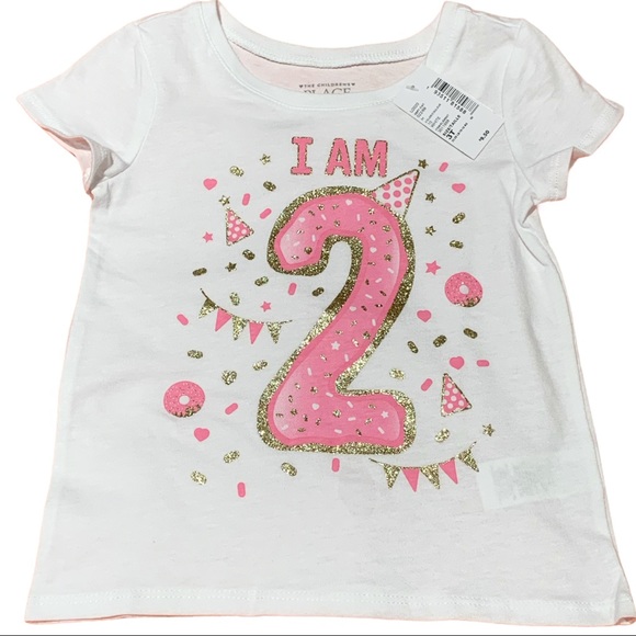 Children’s Place Baby Toddler I am 2 T-shirt Sz 3T